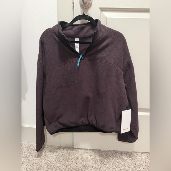 Lulu Lemon Medium Tumbled Fleece Half-Zip Jacket.,New Products : American Fashion Style Bags On Sale